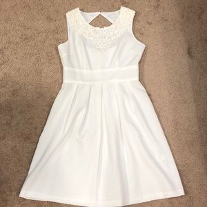 Size 10, London Times white dress